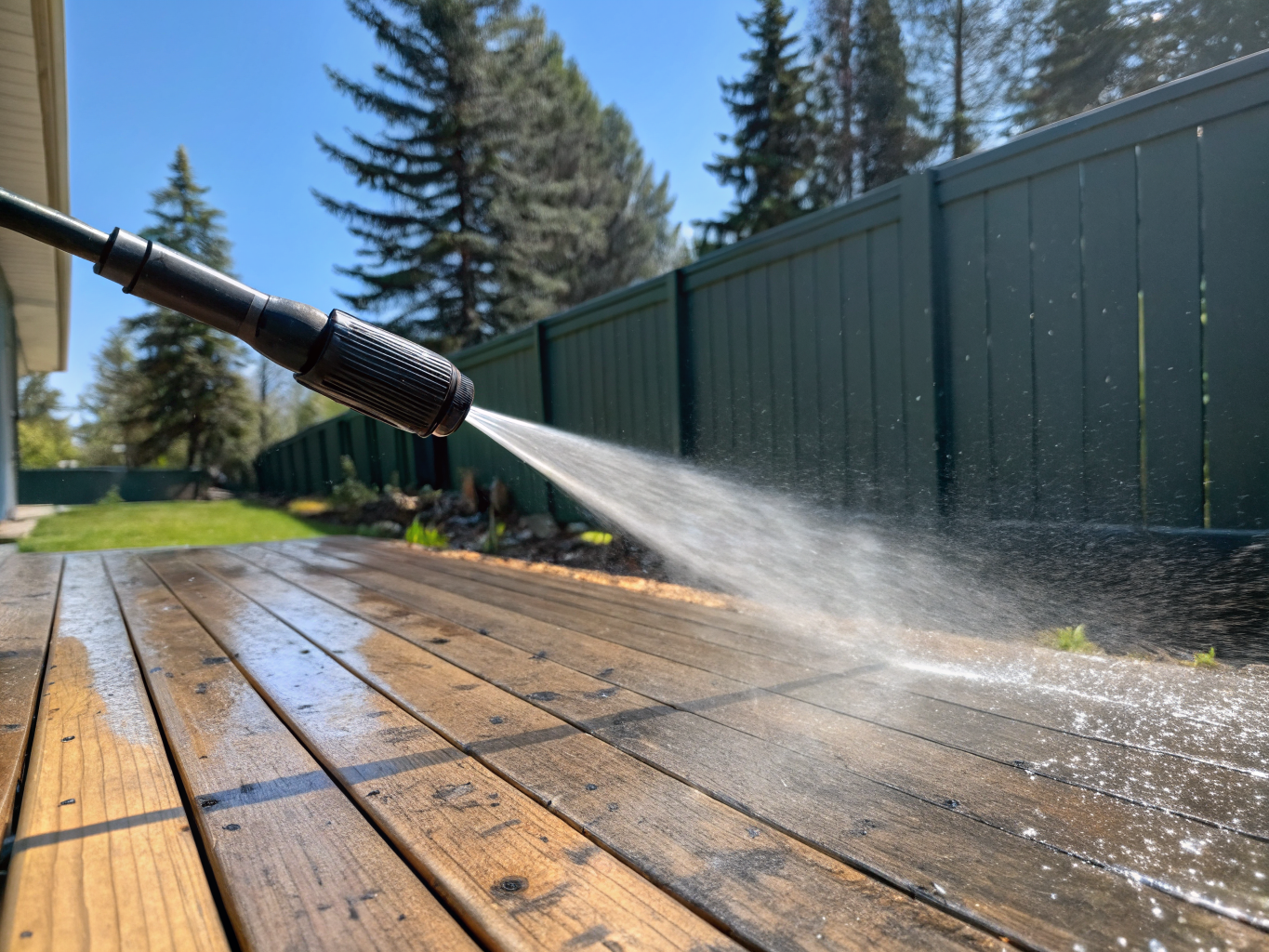 High-Pressure Power Washing